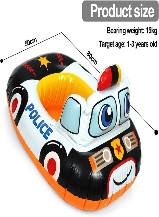 Braintastic عوامة أطفال Braintastic 59586-1 - سيارة شرطة | عوامة حمام سباحة قابلة للنفخ للأطفال الصغار - Image 2